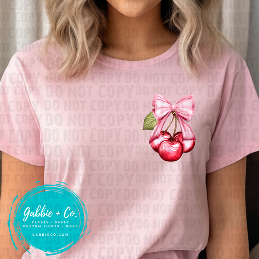 Chic Cherry Pocket Tee