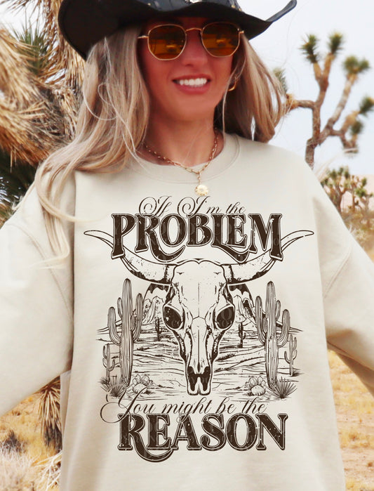 So I'm The Problem Skull Crewneck - Single Color