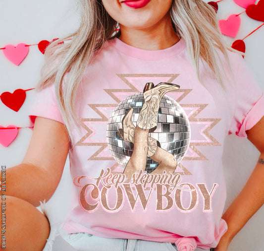 Keep Steppin' Cowboy Tee