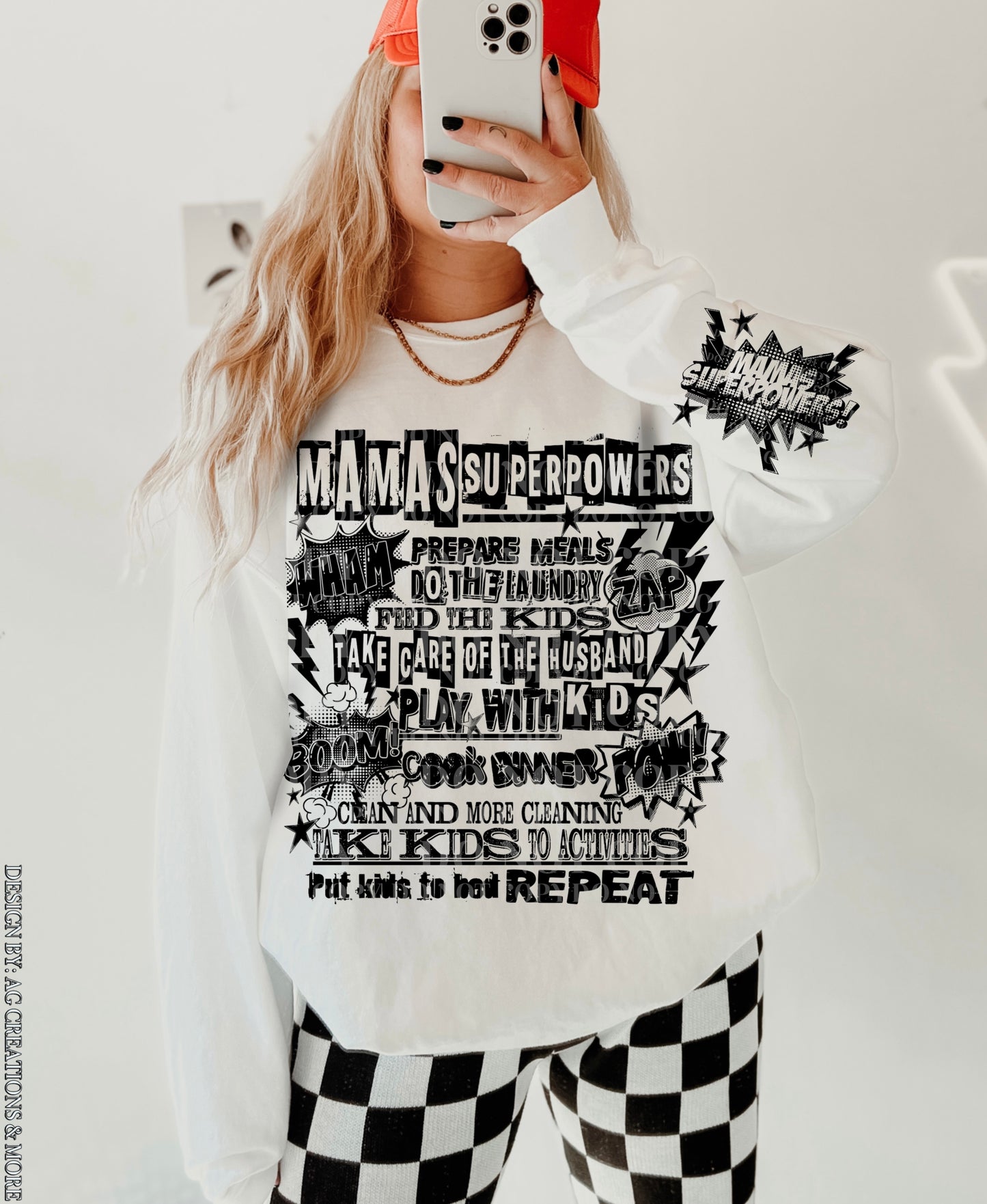 Mama's Superpowers Crewneck - Single Color