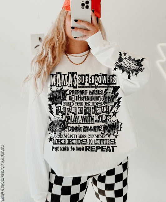 Mama's Superpowers Crewneck - Single Color
