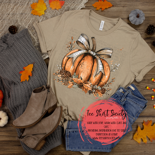 Pumpkin Bow Tee