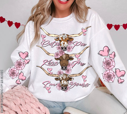 Cutie Pie Kiss Me I'm Yours Crewneck