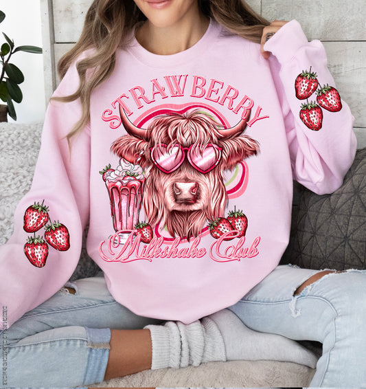 Strawberry Milkshake Club Crewneck