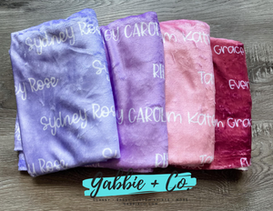 Personalized Name blanket
