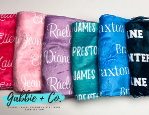Personalized Name blanket