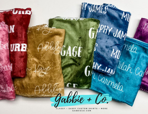 Personalized Name blanket