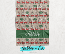 Load image into Gallery viewer, Personalized Minky Christmas Blanket