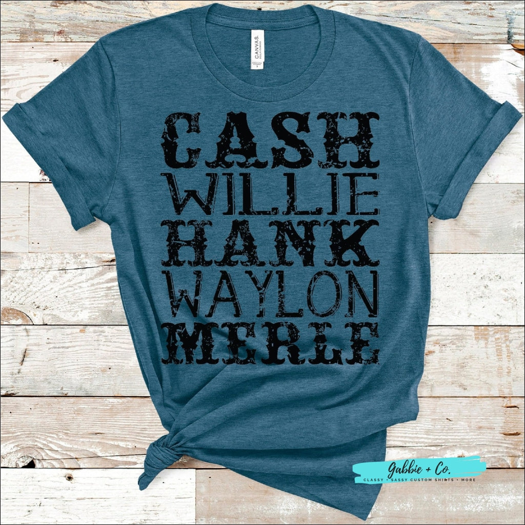Cash Willie Hank Waylon And Merle T-Shirt