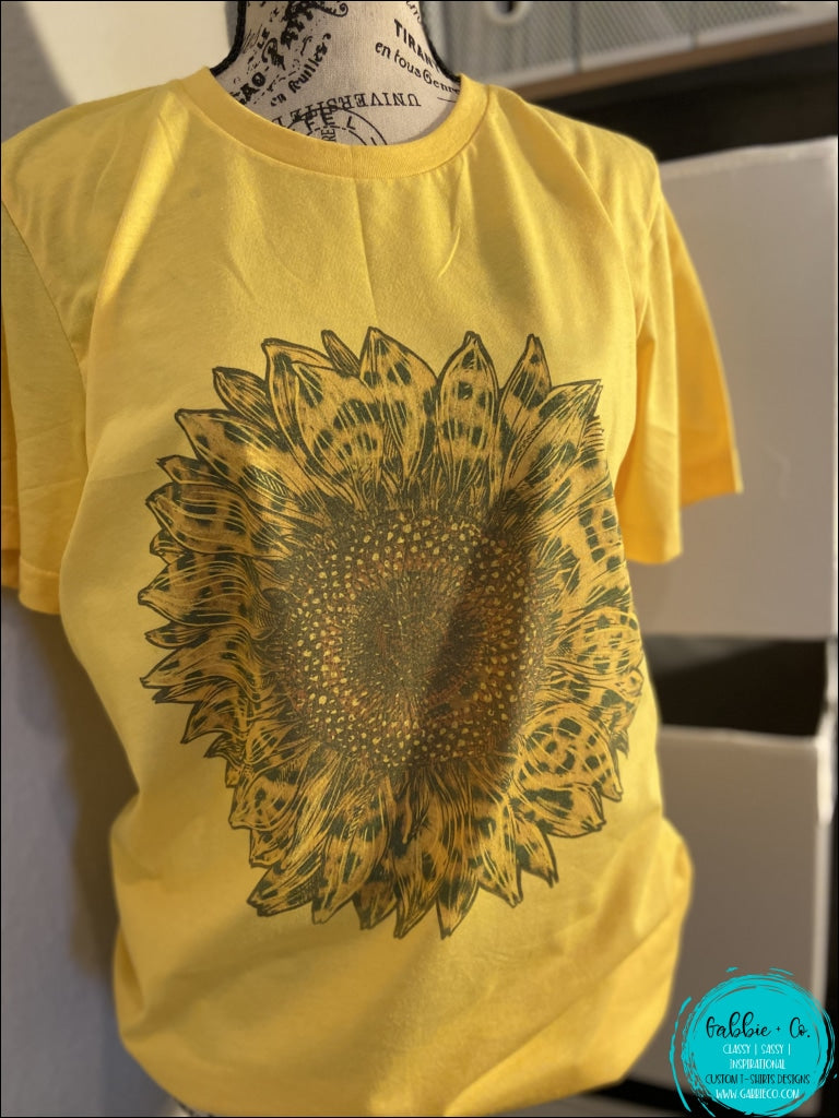 Leopard Sunflower Tee T-Shirt