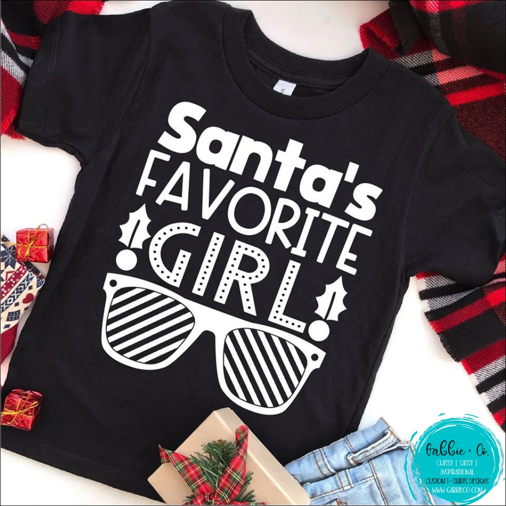 Santas Favorite Girl T-Shirt